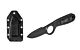 SURVIVORS - COLTELLO LAMA FISSA CON ANELLO IMPUGNATURA / BLACK